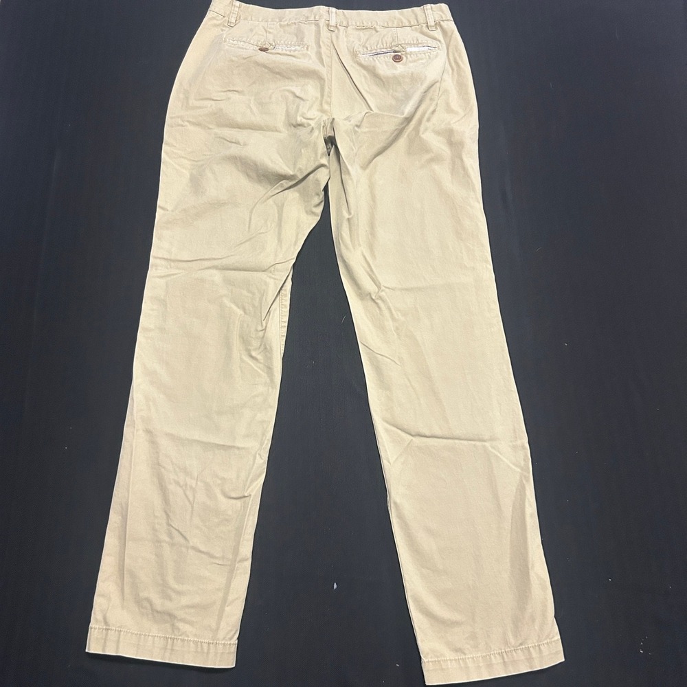 Bonobos Mens Washed Chino Pants Khaki Tan Straight Leg 100% Cotton 32x32 - Picture 6 of 7